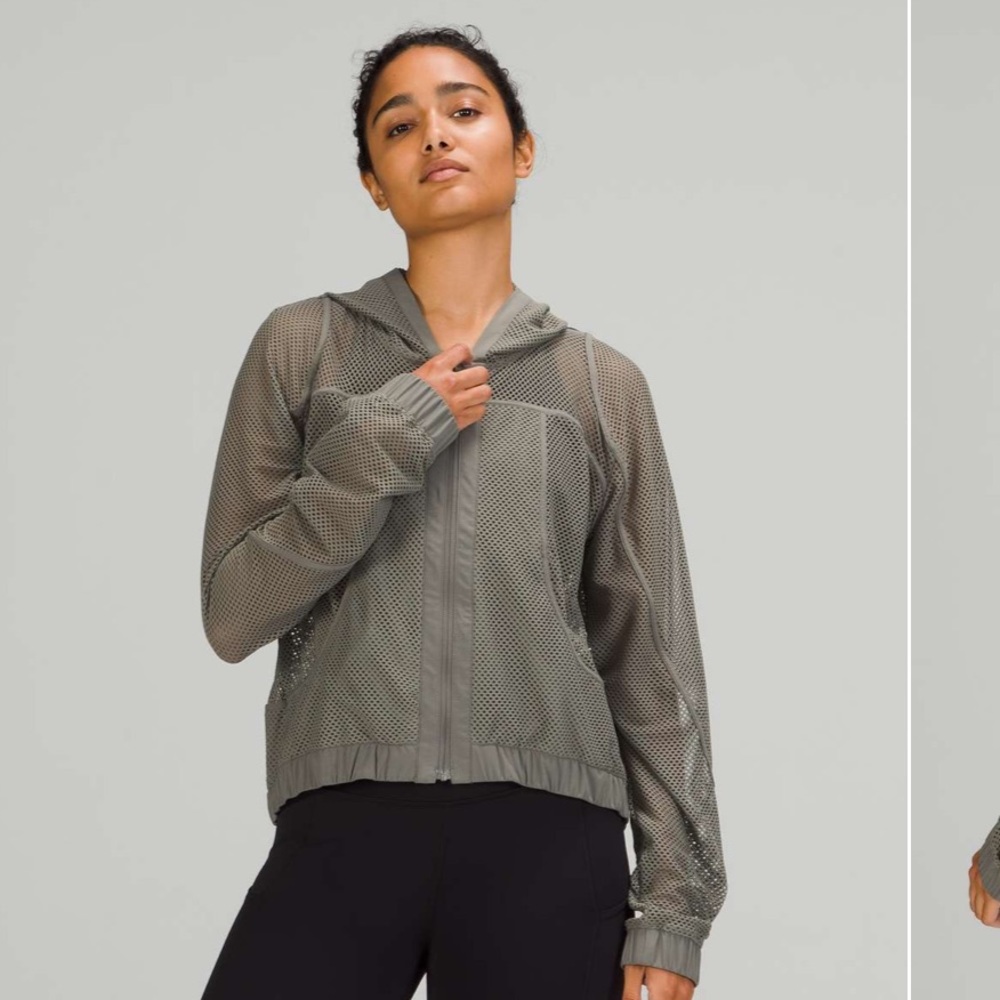 Lululemon Relaxed Fit Mesh Jacket
Grey Sage Size 4